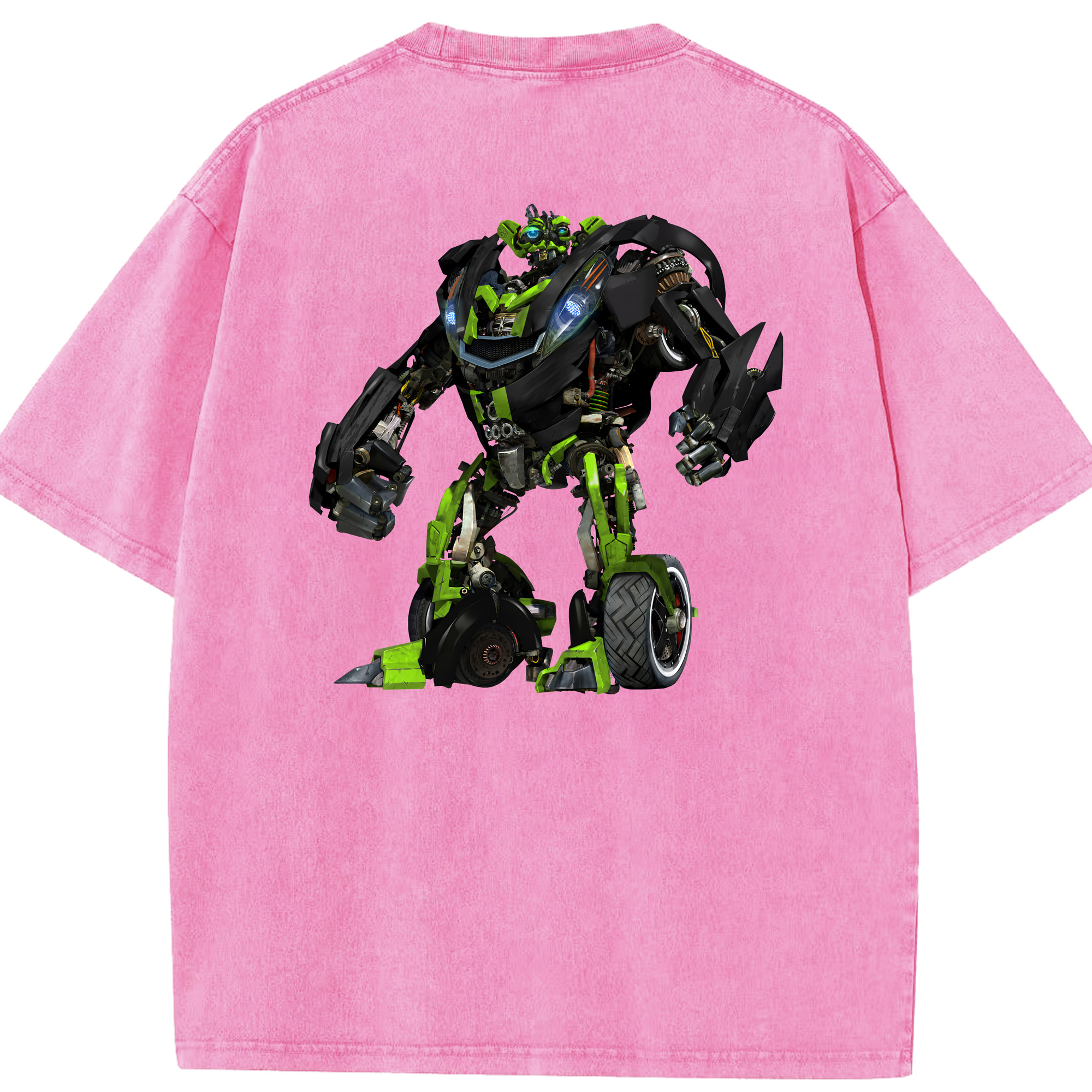 （画像用） Transformers トランスフォーマー 綿100% ヴィンテージ風 半袖Tシャツ（背面プリント）